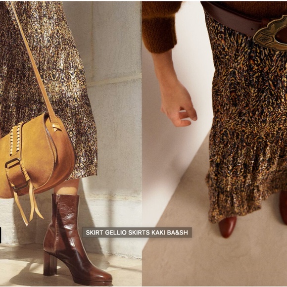 BA&SH Paris Print Maxi skirt - Picture 4 of 4